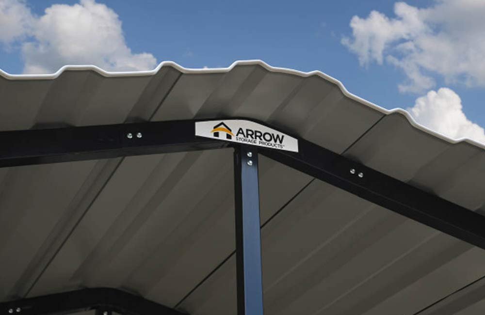 Arrow Carport, 14 ft. x 29 ft. x 14ft. Eggshell 14′ x 29′ x 14′