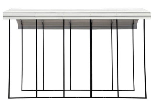 Arrow Carport, 14 ft. x 24 ft. x 14ft. Eggshell 14′ x 24′ x 14′