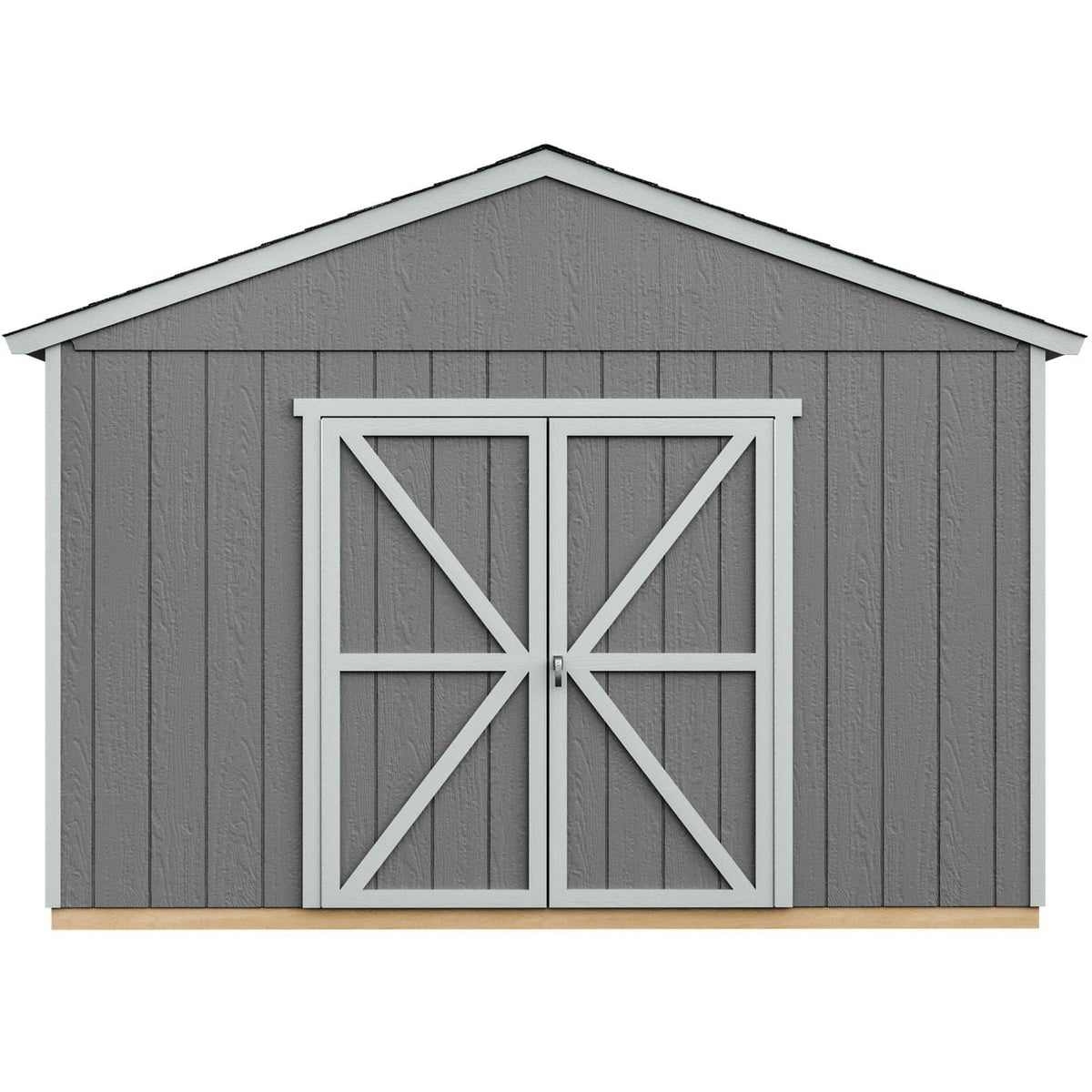 Handy Home Products Astoria 12×24 Do-It-Yourself Wooden Storage Shed Brown Without Floor